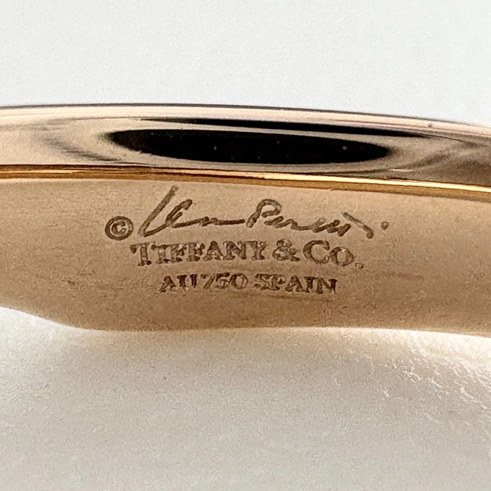 TIFFANY Gold Diamond Heart Ring - Picture 6 of 6
